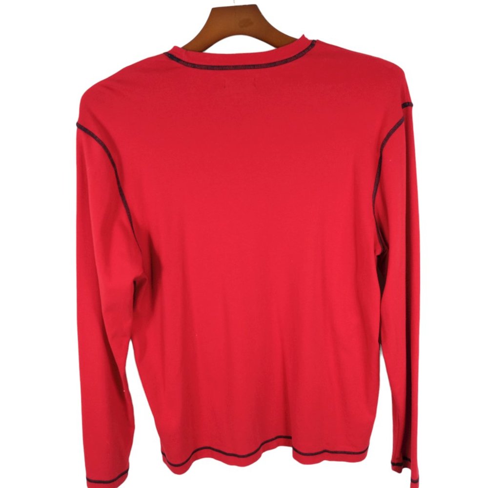 Express Men's XL Vintage U.S.A. Made Sweater - Red 100% Cotton - Picture 4 of 5
